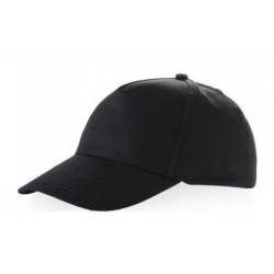Mütze mit Druckknopf, schwarz