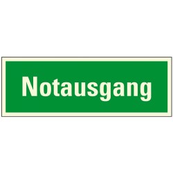Toplux-Schild "Notausgang"