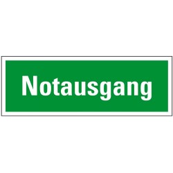 Toplux-Schild "Notausgang"