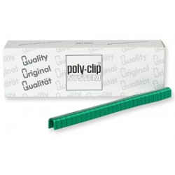 Poly-Clip Verschlüsse S632 grün